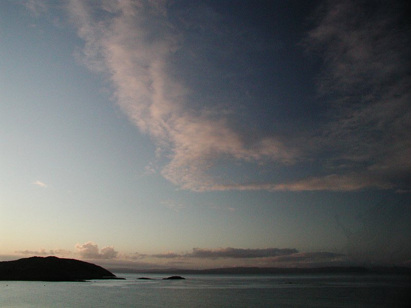 Arinagour view to Mull, at least the Rain had Stopped.