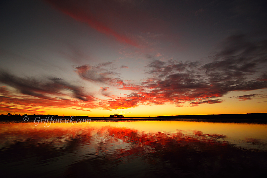 'Firelight' Findhorn Bay Sunrise.