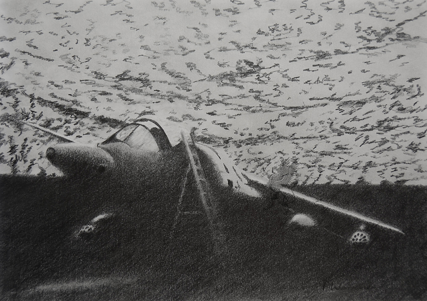 'Moonlighting' - Harrier GR3 in the 'Hide'.