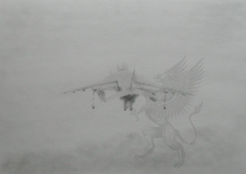 Harrier GR9 outbound.